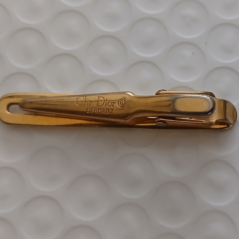 Dior Gold Tie Clip